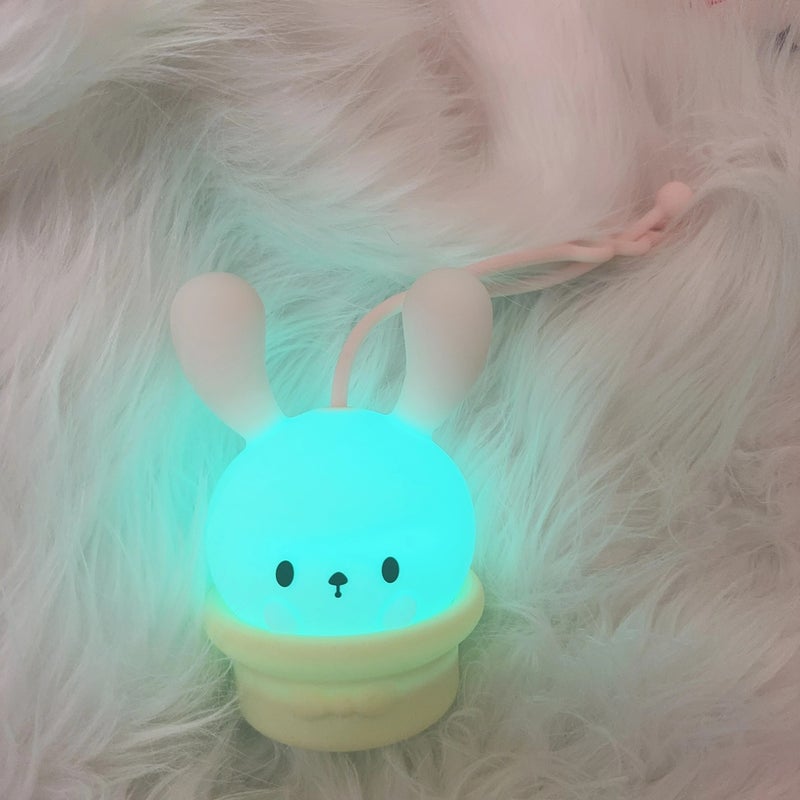Bluejw Light Mini Hanging Lovely Small LED Silicone Lamp - Kids Night Light - Portable Silicone Night Lights for Bedroom, Nursery Decor - Image 4